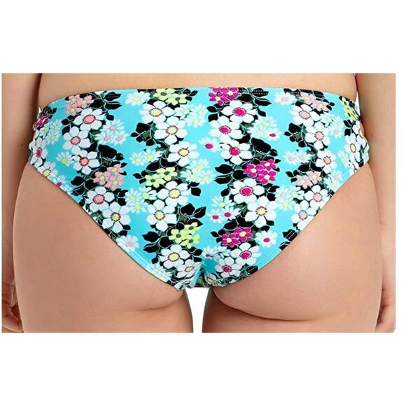 California Waves Womens Floral Strappy Swim Bottom ONLY NWT - Picture 3 of 4